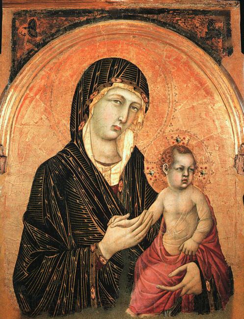 Simone Martini Madonna and Child   aaa Spain oil painting art